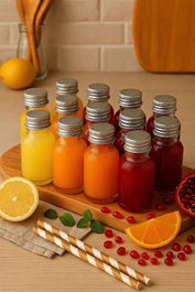 Hermia Juego de Botellas de Vidrio de 30 ml (12 Piezas)